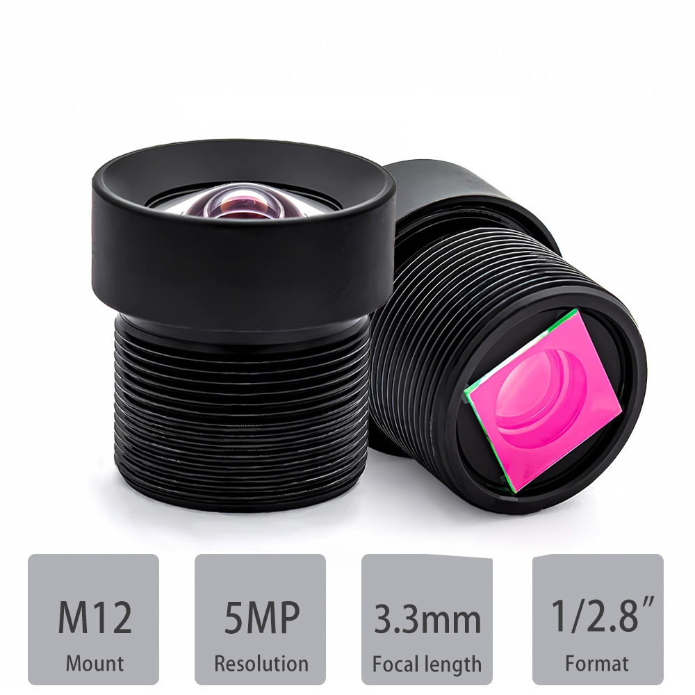 M12 Mount 5MP Camera Quan Sát Ống Kính Hành Động Camera Ống Kính Cho Gopro Hero 4 / 3 Xiaomi Yi 4k S