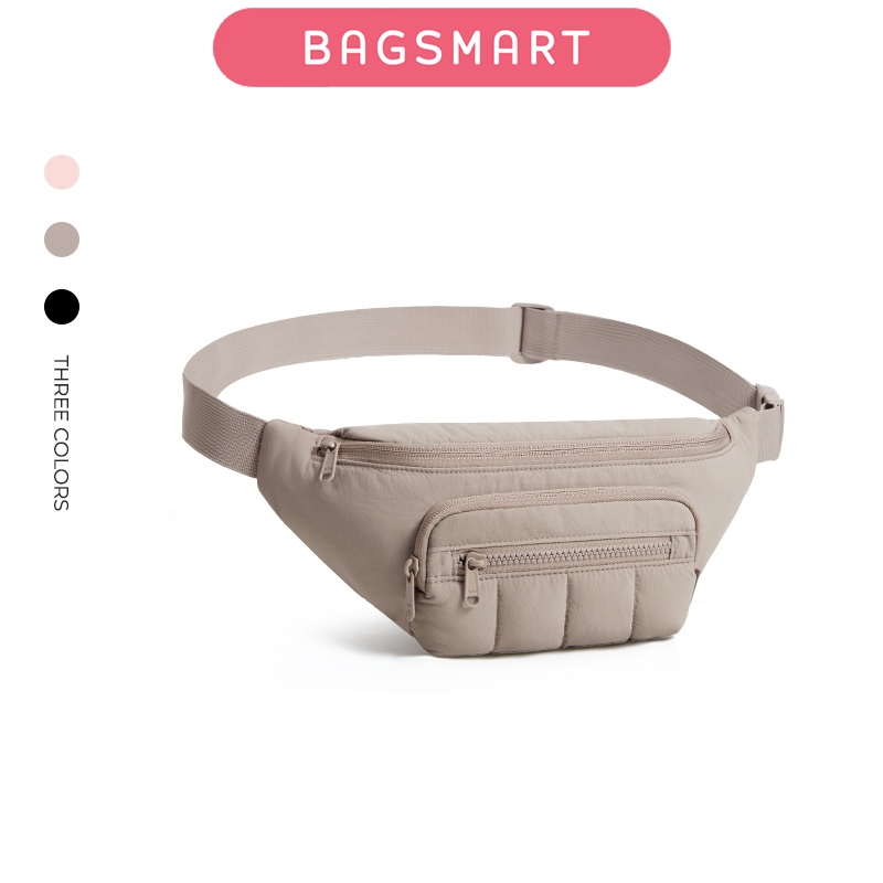 BAGSMART Fanny Packs dành cho nữ Túi đeo chéo có túi Túi đeo thắt lưng thời trang dành cho du lịch Đi bộ đường dài Túi đeo vai Túi đeo chéo thông thường