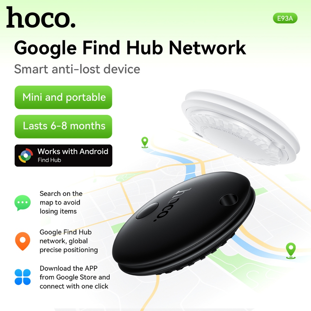 [dành cho android] HOCO E93A Định vị thông minh Thiết bị chống mất Hỗ trợ Google Find My Network Sma