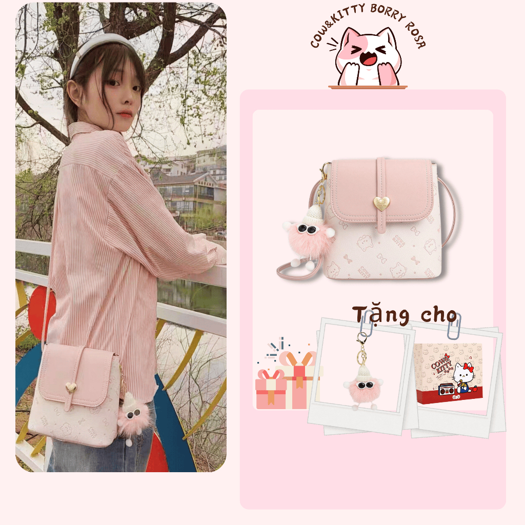  BORRY ROSA Túi đeo chéo với màu sắc đa năng Một chiếc túi đeo vai nhiều màu cổ điển 