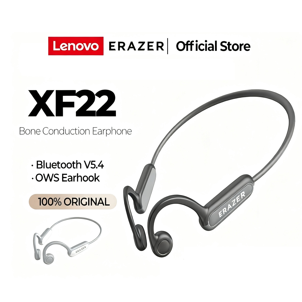Lenovo ERAZER XF22 Dẫn Truyền Xương Không Dây Bluetooth 5.4 Tai Nghe Thể Thao Cảm Ứng Stereo HiFi Tai Nghe Chống Thấm Nước