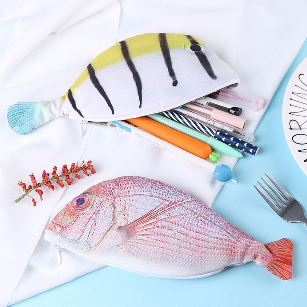 hộp bút,Ví đựng bút hình cá độc đáo🐟, hộp bút con cá cỡ lớn, túi bút con cá đáng yêu, túi đựng bút c