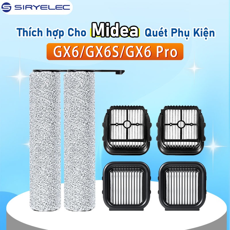 Linh Kiện Thay Thế Cho Midea GX6 / GX6S / GX6 Pro Máy Hút Bụi Lọc Trống Phụ Kiện