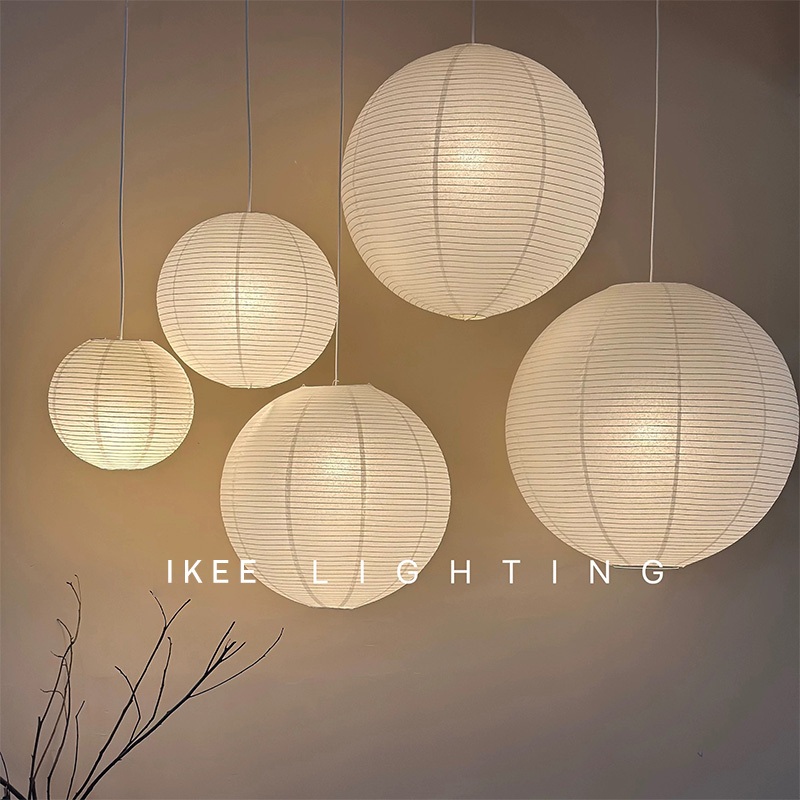 Đèn Chùm Đèn Lồng Giấy Phong Cách Wabi-sabi Hiện Đại Led Đèn Thả Bàn Ăn Đèn Thả Trần Trang Trí Phòng