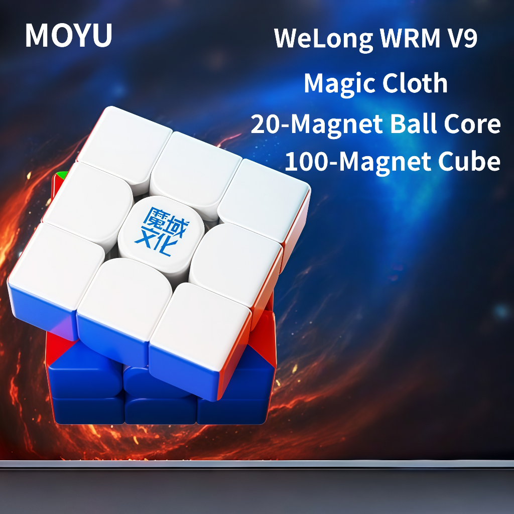 MOYU WEILONG WRM V9 3x3 Maglev Ball Core 20 Từ Magic Cube Đồ Chơi Giảm Căng Thẳng UV 3x3 Chuyên Nghi