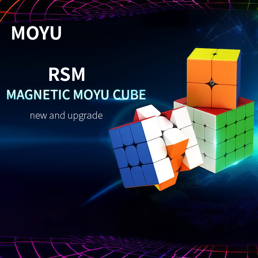 MOYU RS4M 2020 2X2 3X3 4X4 Đồ chơi khối từ tính RS4 M 4X4X4 Cubo Magico
