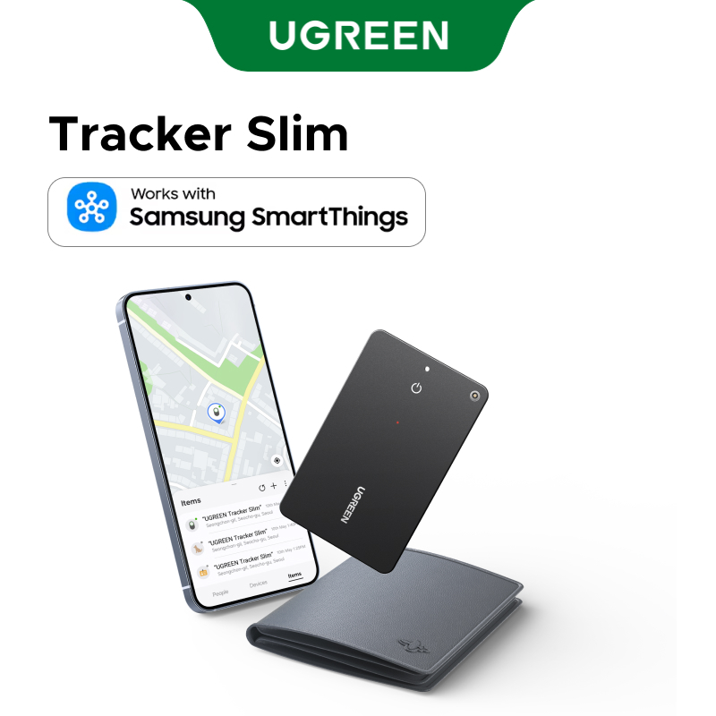 UGREEN Tracker Slim Work với Samsung SmartThings AirTag Công cụ theo dõi thông minh cho Samsung GPS 