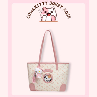  Cow & Kitty   BORRY ROSA Túi Tote màu hồng  Túi xách Cow&Kitty 
