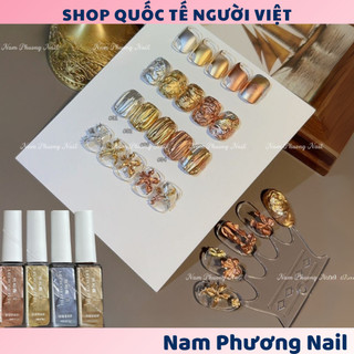 Cồn tráng gương 4 màu lọ 6ml tiện dụng 🌸 Nam Phương Nail 🌸