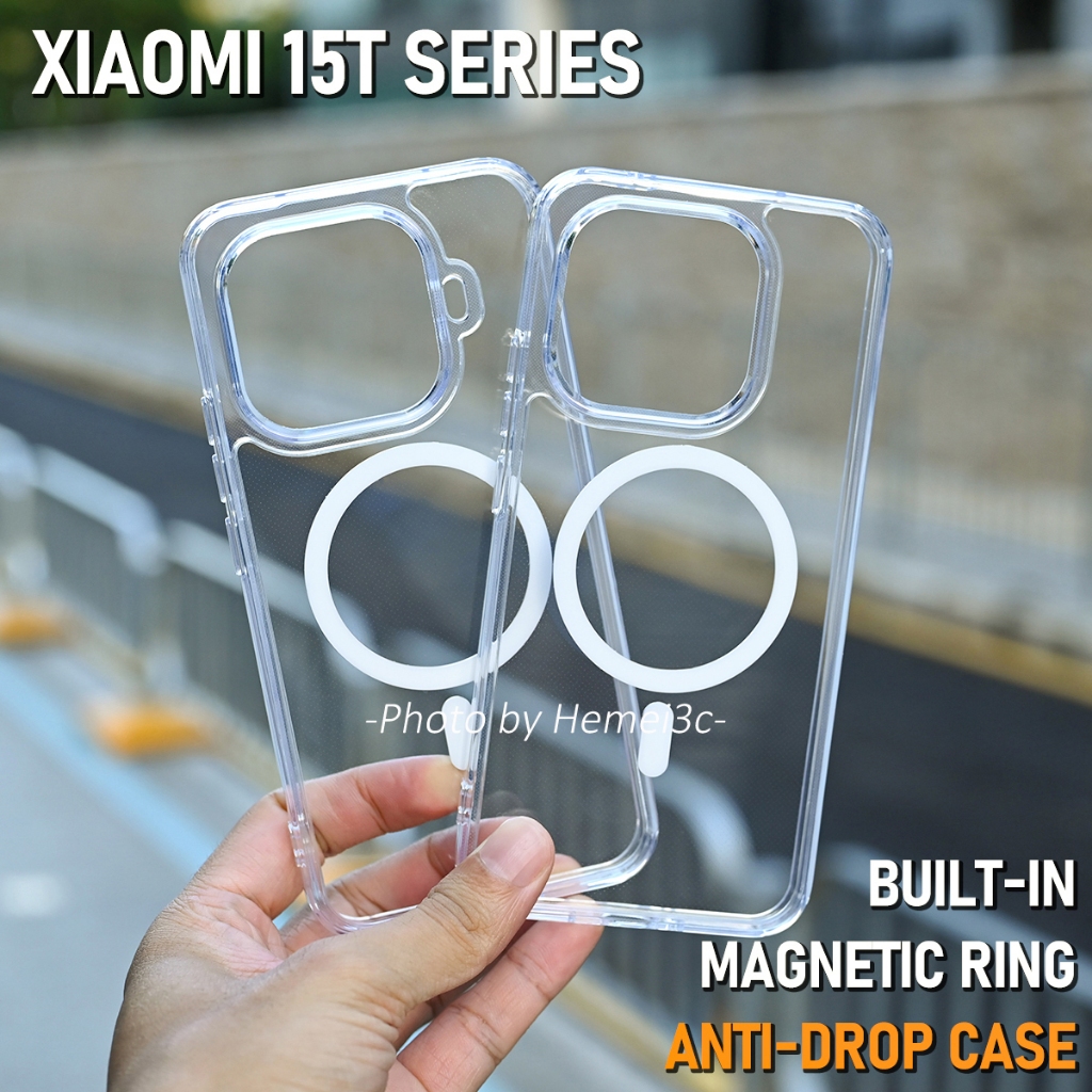 Dành cho Vỏ điện thoại Xiaomi 15T Pro Vỏ điện thoại Acrylic cứng trong suốt