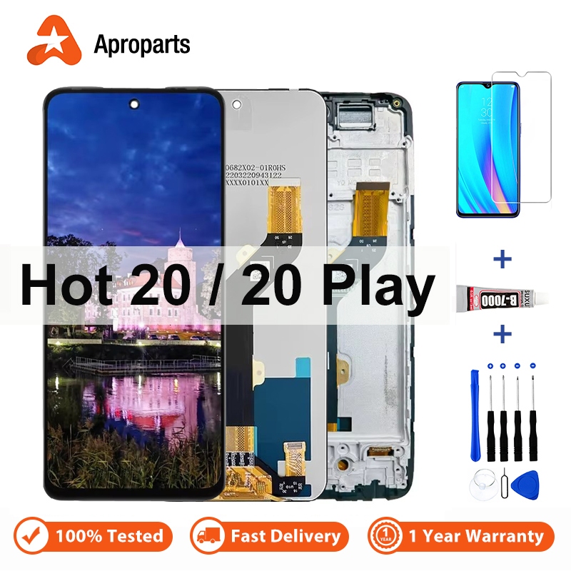 Màn Hình 6,82 "Cho Infinix Hot 20 20 Play X6726 X6825 X6726B LCD Bộ Số Hóa Màn Hình Cảm Ứng X6726C C