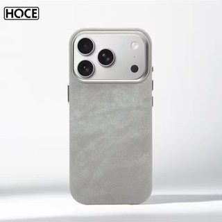 Hodon Sang Trọng Sợi Da Microfiber Vải Từ Tính Cho iPhone 17 16 15 14 13 12 Pro Max 15 Plus Nhung Mềm Chống Sốc Ốp điện thoại