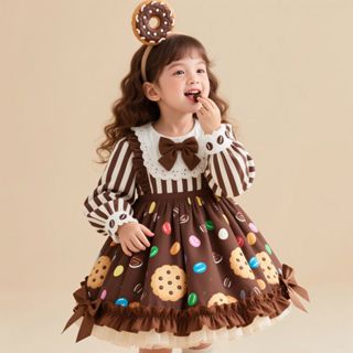  Váy Bé Gái Bé Gái Thu Đông 2025 Váy Mới Thời Trang Cho Bé Váy Công Chúa Dễ Thương Váy Sinh Nhật Váy Pettiskirt Halloween Có Thể Mặc Dễ Thương Đẹp Dài Tay Váy Bé Gái 