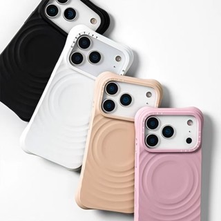  Casetify Ripple Case Vỏ Điện Thoại Sạc Từ Tính Chất Lượng Cao Có Hộp Cho iPhone 16 13 14 pro 15 Pro Max 16Plus 17 promax 17air Sóng Nhiều Màu Sắc Silicon Matte Chống Vân Tay Vỏ Chống Sốc 