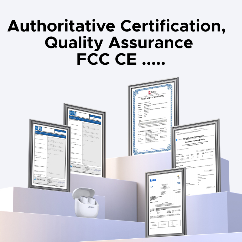 Tai nghe UGREEN Dots Bluetooth 6.0TWS Hỗ trợ 4 Mic Bộ mã âm thanh AAC / SBC Âm thanh âm thanh Hi-Pure Âm thanh không | BigBuy360 - bigbuy360.vn