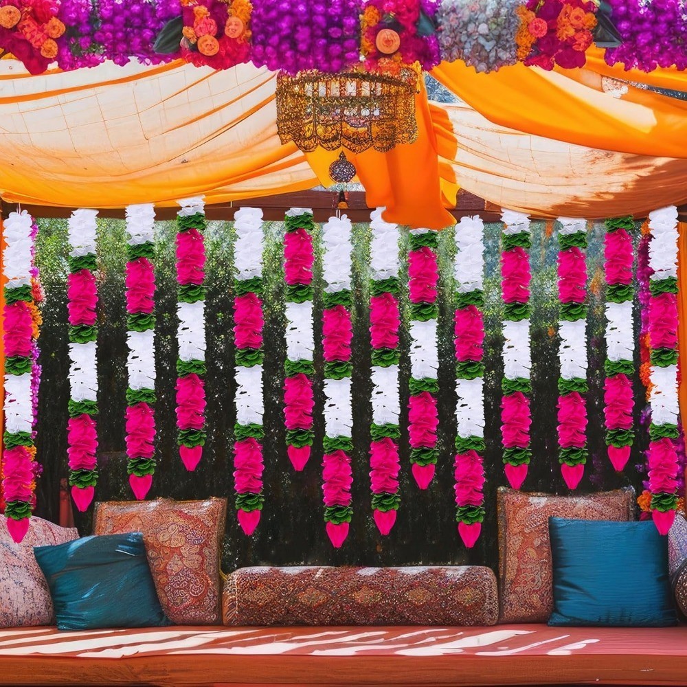 2025 Diwali Jasmine Trang Trí Phong Cách Ấn Độ Kết Hợp Dây Hoa Cho Ngày Mexico Đám Cưới Deepavali Lễ