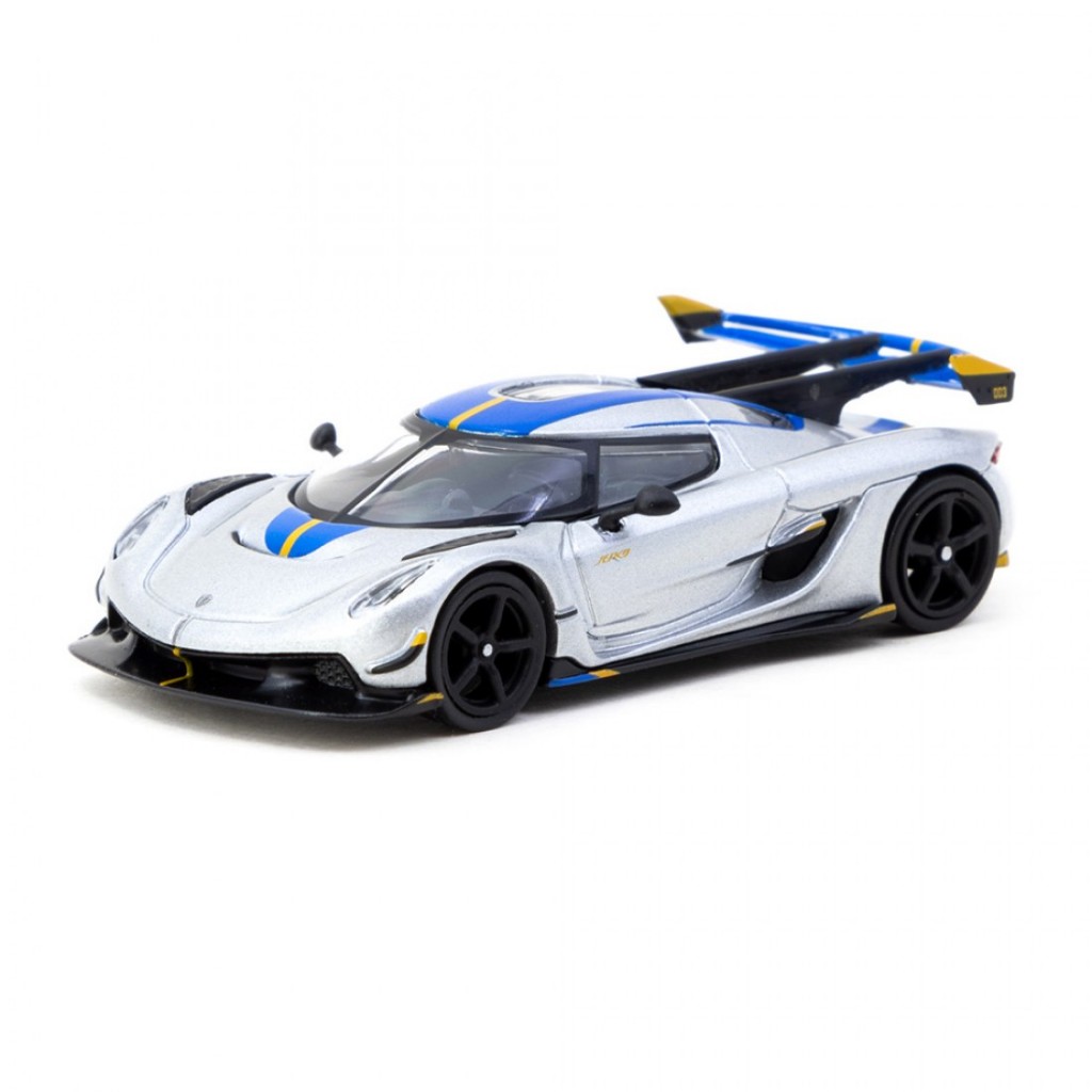 Tarmac Works T64G-TL052-SL 1 / 64 Koenigsegg Jesko Tấn Công Bạc Diecast Quy Mô Mô Xe Ô Tô
