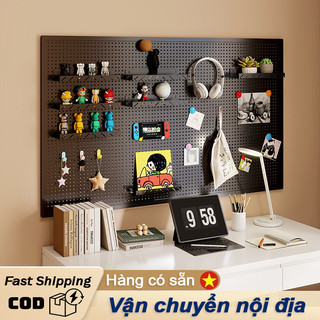  Bảng Pegboard Kim Loại & Phụ Kiện Móc Treo Dụng Cụ Cơ Khí Chuyên Nghiệp Bảng Treo Tường Đa Năng 