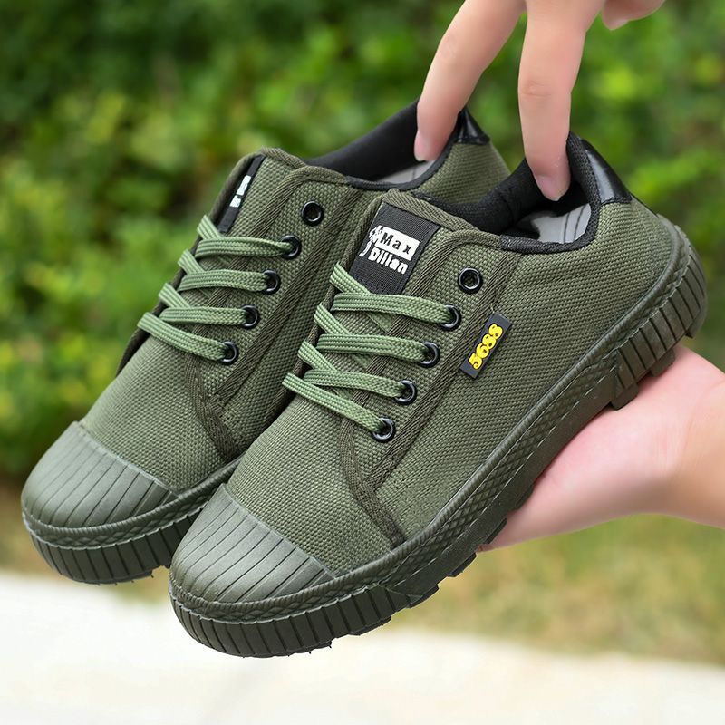 Giày lao động nam,Đế mềm, đế cao su dày, ủng bảo hộ lao động,vải canvas thoáng khí