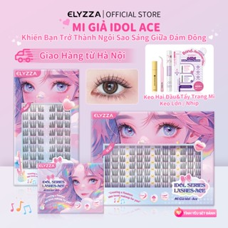 [Hà Nội] MI GIẢ IDOL ACE ELYZZA Lông Mi Giả Tự Nhiên, 10-12mm Mi Giả Tách Sợi, Mi Cụm Mềm Mại Và Dễ Sử Dụng, Mi Giả Cụm Ăn Ảnh, Mi Chùm 3 Cụm, Sợi Mi Có Thể Sử Dụng Được Nhiều Lần