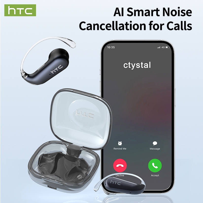 HTC NE38 Tai nghe phiên dịch  134 ngôn ngữ Tai nghe không dây có hộp sạc trong suốt MIC IPX5 chống nước | BigBuy360 - bigbuy360.vn