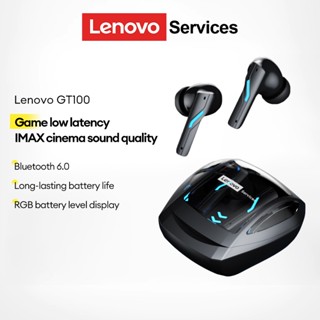 Tai nghe chơi game Lenovo GT100 Tai nghe Bluetooth Độ trễ thấp In-Ear Chống nước Chất lượng âm thanh HIFI Bluetooth 6.0