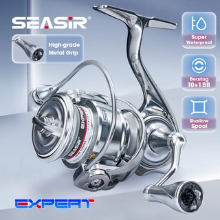  Máy câu cá Seasir 1500S-4000S với ống chỉ nhôm đúc siêu dài tỉ số kéo 5.2:1 chịu lực đến 16kg tay cầm điện kim loại một mảnh - Phù hợp câu cá biển lẫn sông hồ 
