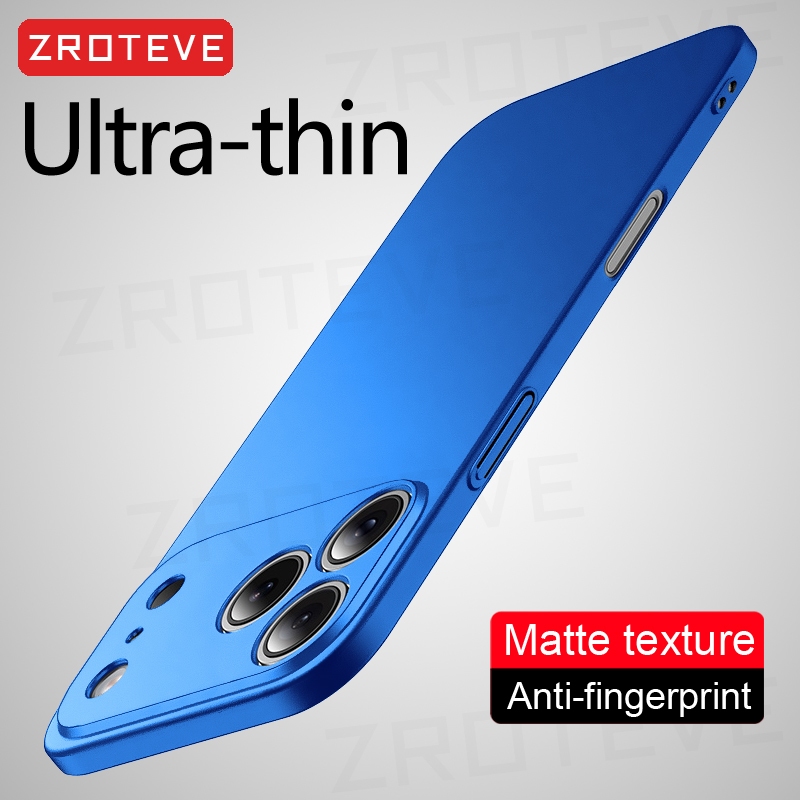Dành Cho iPhone 17 Air 17e 16 16e 15 14 Pro Max Ốp Lưng ZROTEVE Sang Trọng Mỏng Mờ Cứng PC Dành Cho 