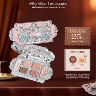 Flower knows Bảng Phấn Mắt swan ballet Sáu Màu Sắc Hiệu Ứng Mịn Màng Lâu Trôi 6.5g