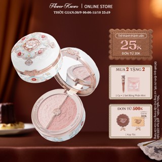 Flower Knows Butterfly Cloud Collar Collection Hộp Phấn 2 Màu Phấn Highlight và Phấn Má Hồng 6g