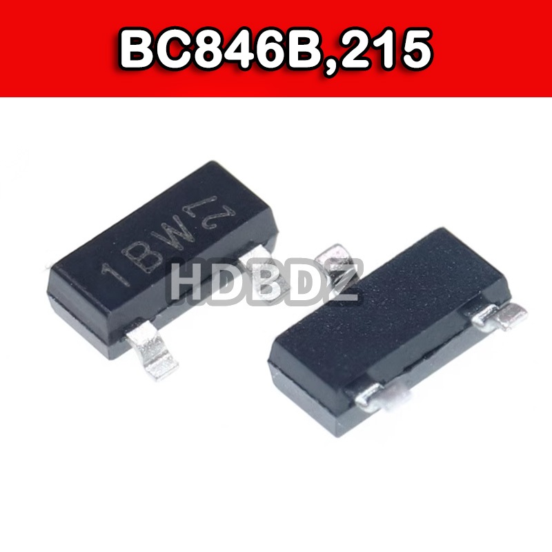 50~100PCS BC846B,215 1BW SOT-23 65V 100mA Triode IC SMD