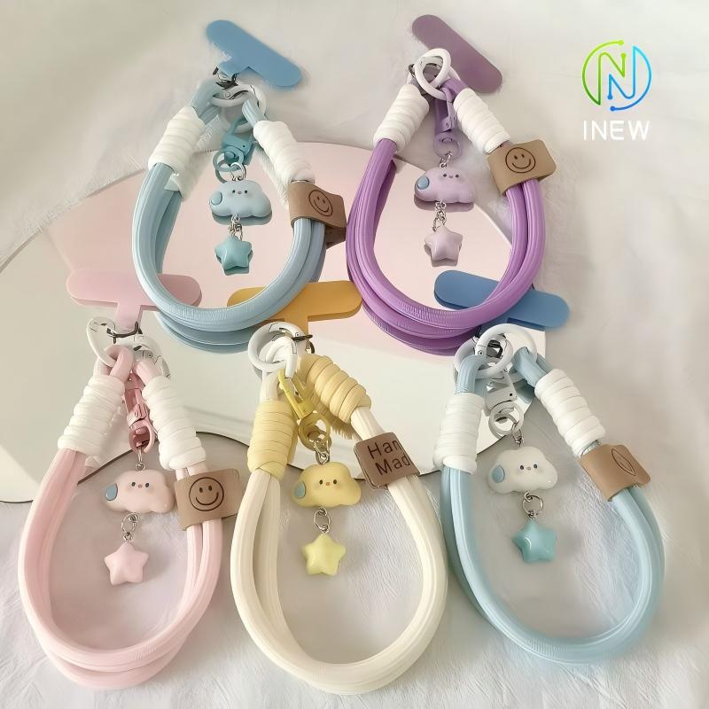 Đám Mây Treo Dây Xích Ngôi Sao Điện Thoại Di Động Dây Đeo Tay Ngắn Dễ Thương Mặt Dây Chuyền Móc Khóa | BigBuy360 - bigbuy360.vn