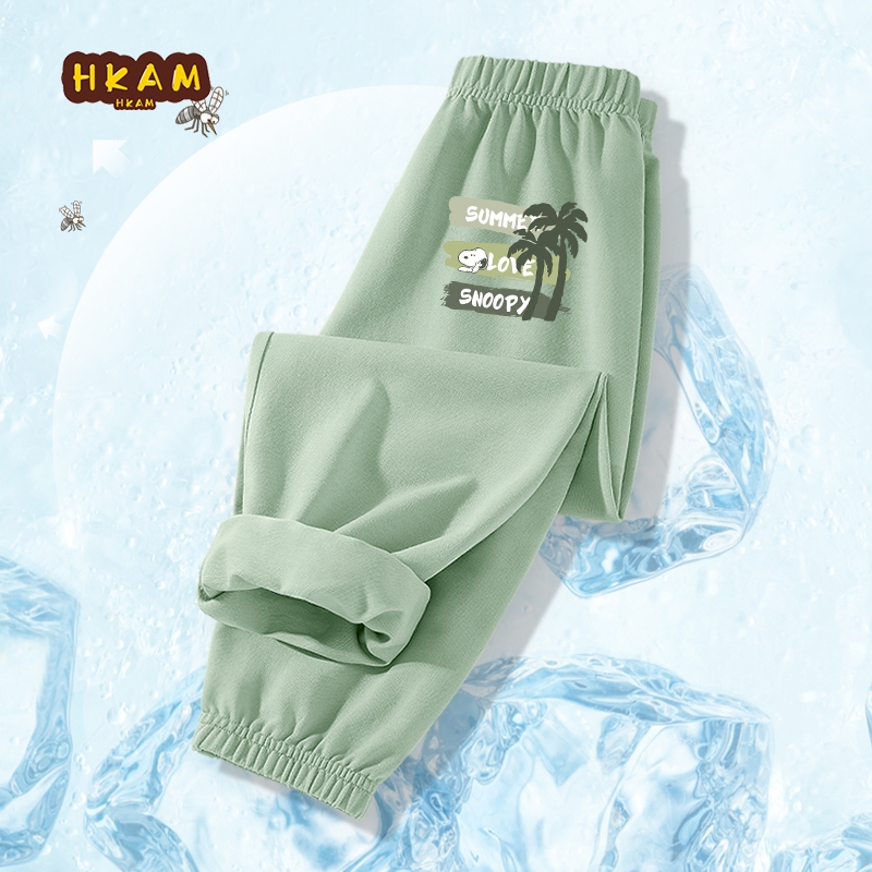 HKAM Quần Chống Muỗi Bé Trai Quần Muỗi Mùa Hè Quần Thoáng Khí, Quần In Hình snoopy