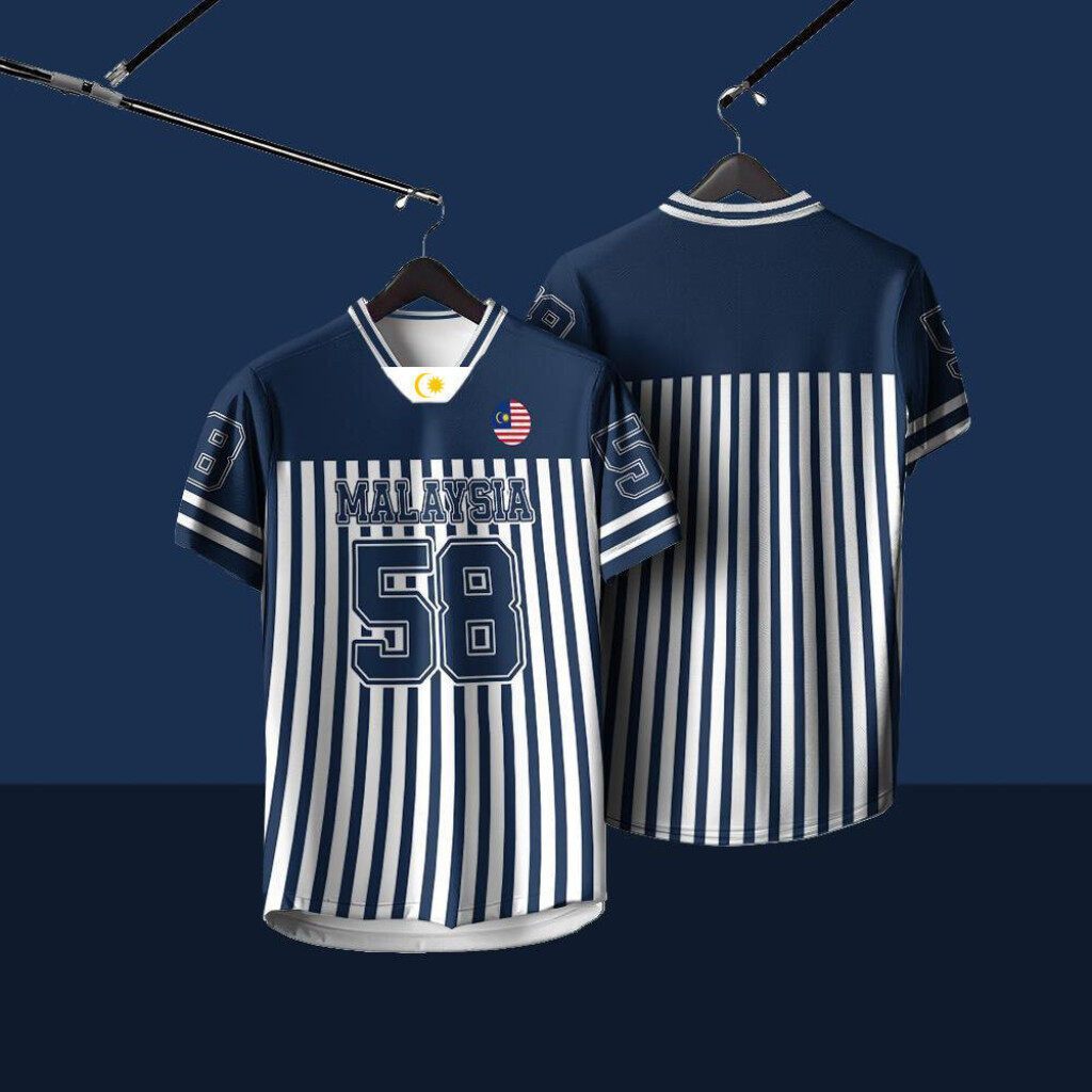 Áo thun NFL Jersey 2025 mới, cổ đứng lớn, thiết kếcustom tên và số miễn phí