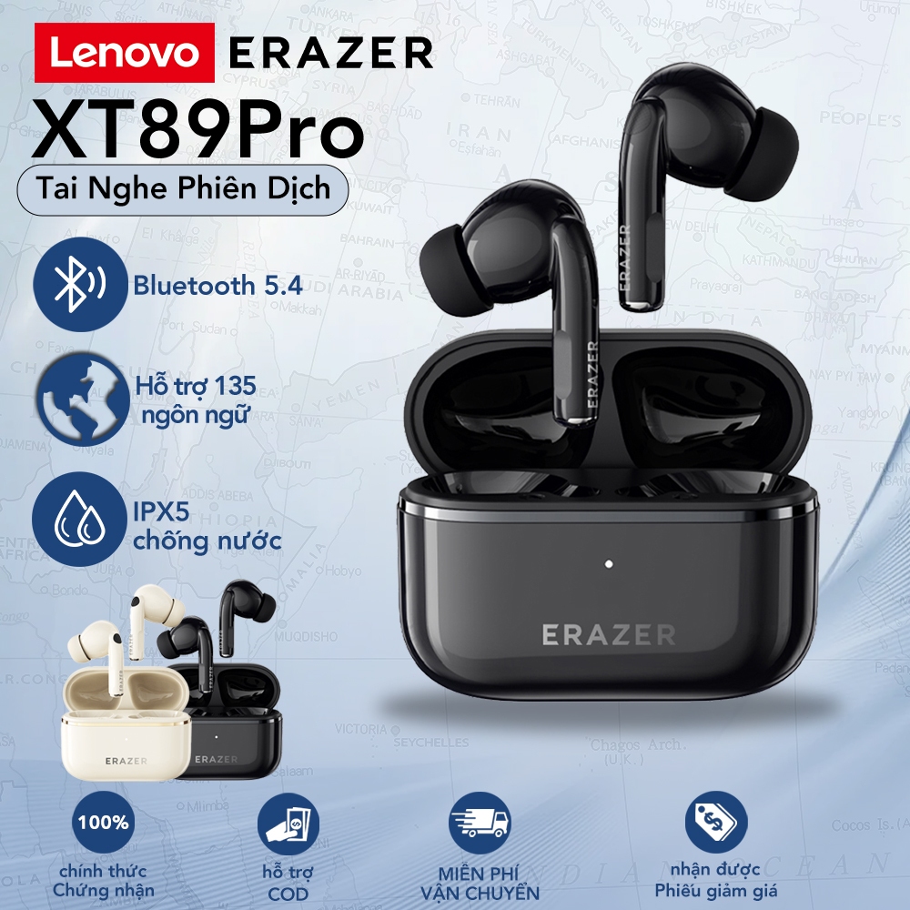 Lenovo Erazer XT89 Pro Tai Nghe Phiên Dịch Tai Nghe Bluetooth Ai Tai Nghe Bluetooth Dịch  Bluetooth 5.4 Hifi Music Hd Chống Ồn Khi Gọi | BigBuy360 - bigbuy360.vn