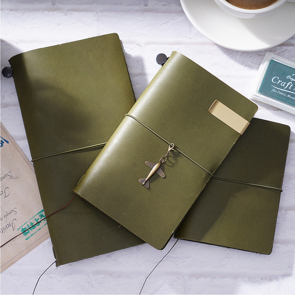 Vintage Chính Hãng Da Notebook Du Lịch Notebook Văn Phòng Phẩm Sáng Tạo Rời Sách Tạp Chí