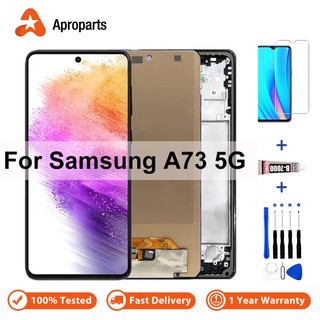 Màn Hình LCD 6,7 “Cho Samsung Galaxy A73 5G A736 A736B SM-A736B / DS Màn Hình Hiển Thị Bộ Số Hóa Cảm Ứng Có Khung