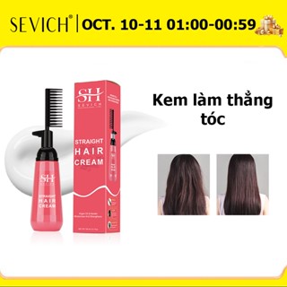 SEVICH Keratin Kem duỗi tóc nhanh chóng tiện lợi Thuốc Duỗi Tóc Tại Nhà Dầu argan kem thẳng tóc 150ml