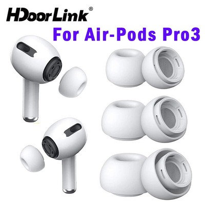 HdoorLink Tai Nghe Silicon Mềm Cho Air-Pods Pro 3 Nút Tai Bao Giảm Tiếng Ồn Miếng Lót 3 L M S Kích Thước Đầu Tai Nghe