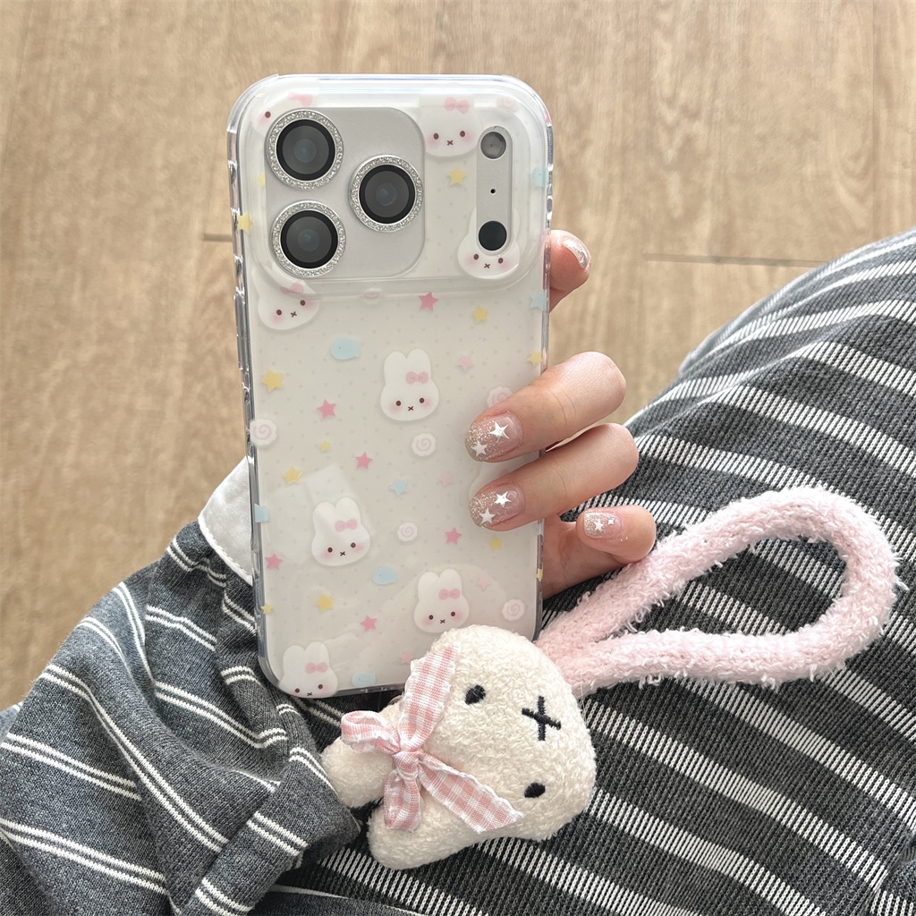 Ốp điện thoại iphone 17 Pro Max 16 Pro Max 15 Pro Max 14 Pro Max Star Miffy Head