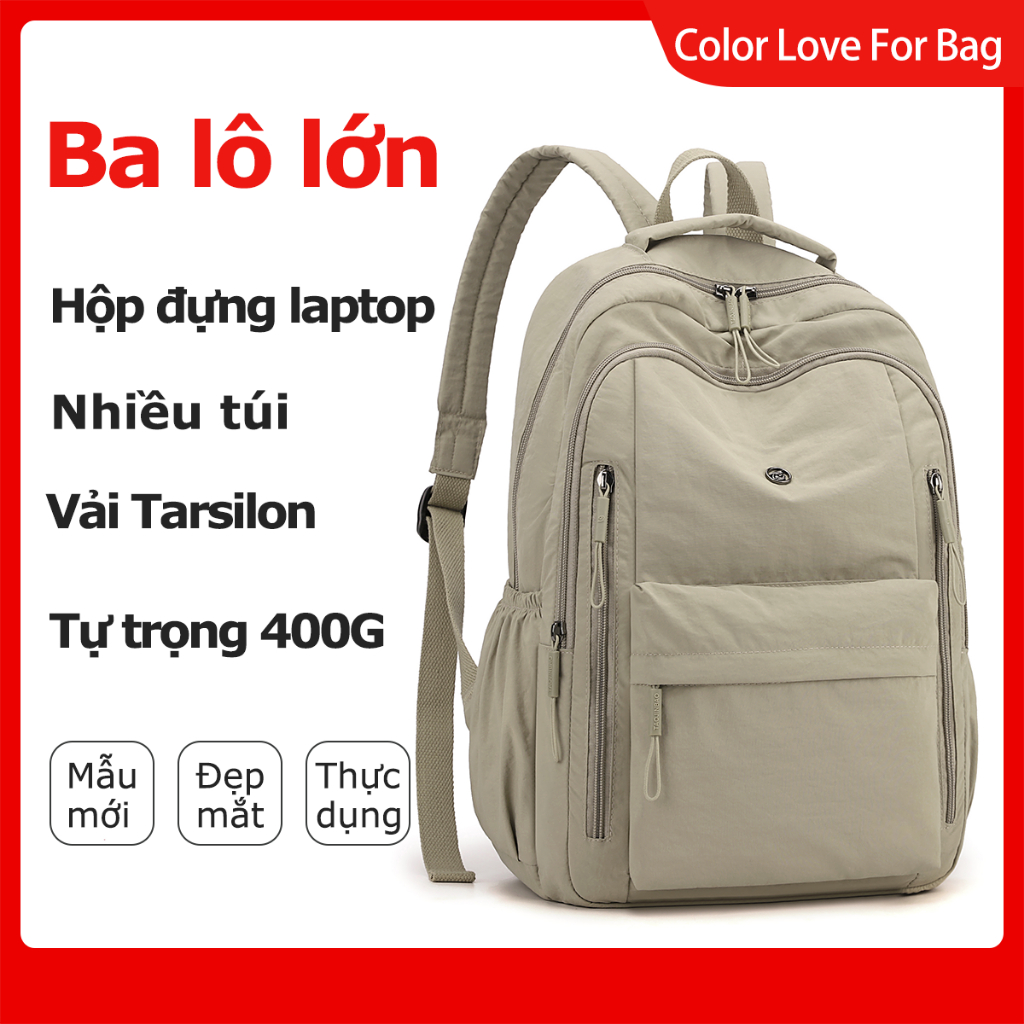 Color love for bag Túi ma thuật sức chứa lớn Tuslon!8 Phân vùng độc lập + Khóa hành lý | 400g Nhẹ Như Lông Vũ Nhiều Màu Mặc | Chuyến đi công tác tiệc sinh viên phải có