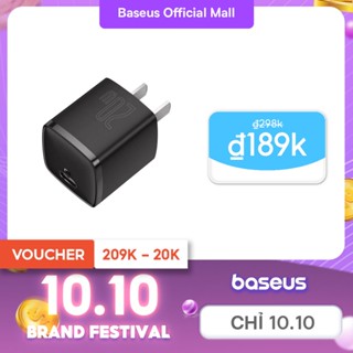 Củ sạc Baseus 20W USB C hỗ trợ sạc nhanh Type C PD