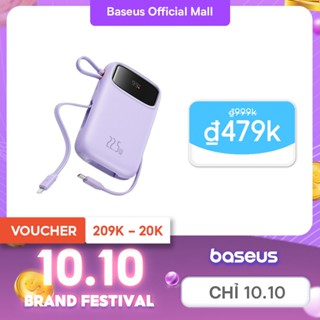 Sạc dự phòng Qpow2 BASEUS 20000mAh PD 22.5W 30W hai cổng tiện dụng cho điện thoại