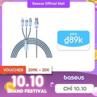 Baseus 3 trong 1 USB C 3.5A Cáp sạc Micro Type C