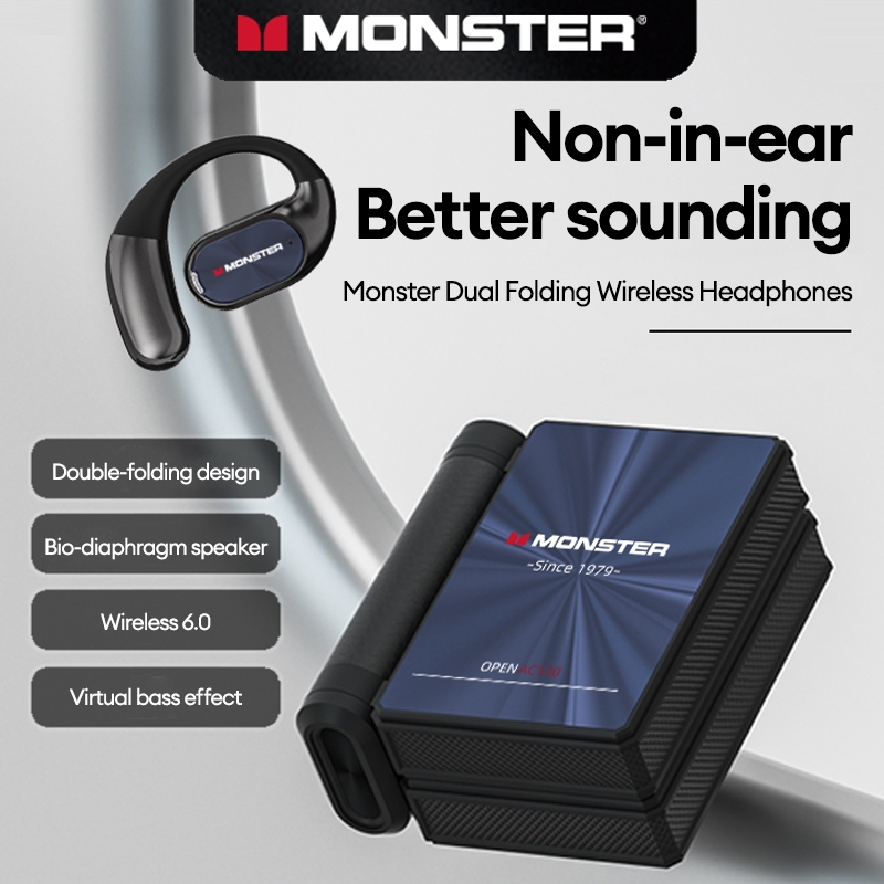 Monster AC530 Tai Nghe Không Dây Bluetooth HIFI Chất Lượng Âm Thanh Cuộc Gọi HD Khử Tiếng Ồn Stereo IPX5 Chống Thấm Nước