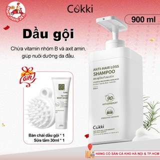 Combo Dầu Gội & Dầu Xả Cokki Keratin 900ml + 500ml - Ngăn Rụng Tóc, Kích Thích Mọc Tóc & Giảm Gàu - Tẩy Tế Bào Chết, Phục Hồi Và Bảo Vệ Tóc Hư Tổn