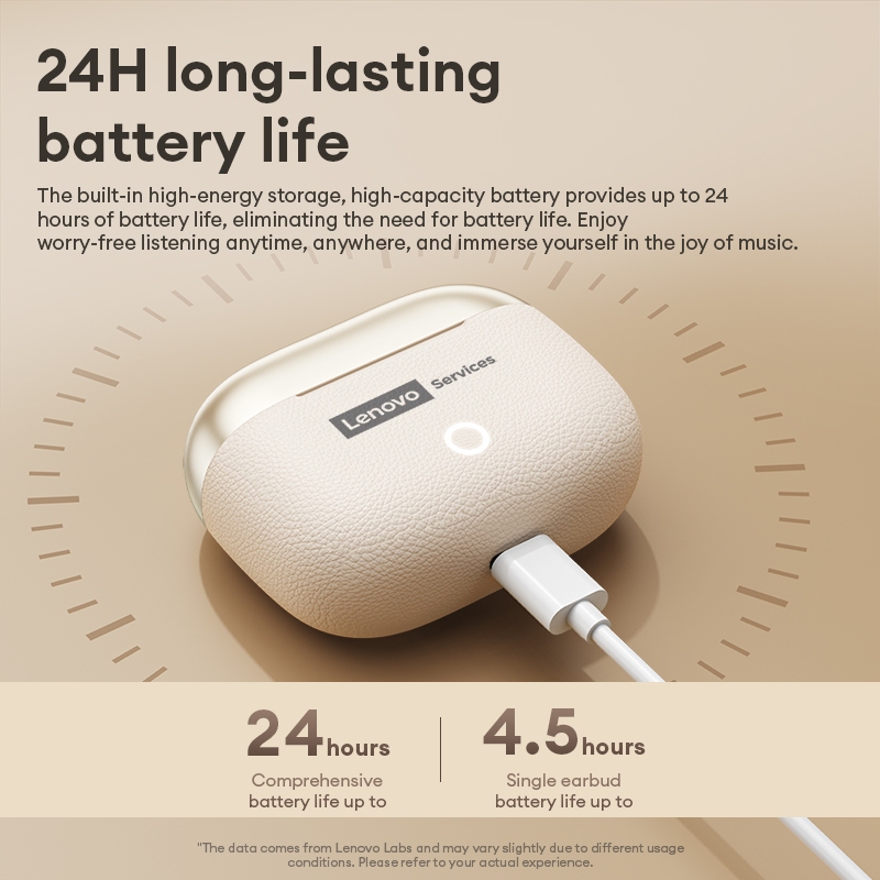 Tai nghe Bluetooth Lenovo LE221, Âm thanh vòm trung thực cao, Độ trễ thấp, Bluetooth 6.0 | BigBuy360 - bigbuy360.vn