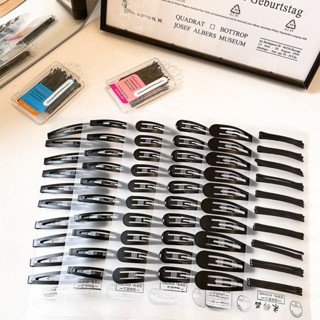 Kẹp Tóc Đen Kim Loại Giấu Tóc Siêu Tốt Giữ Nếp Cực Lâu Phong Cách Tối Giản Sang Trọng