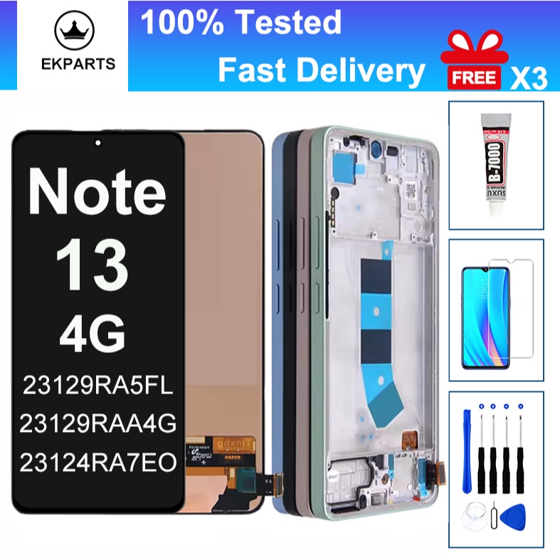 Màn hình LCD cảm ứng cho Xiaomi Redmi Note 13 4G 23129RAA4G 23124RA7EO