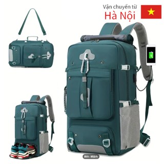 COD 60L Balo du lịch chống nước dung tích lớn có ngăn đựng giày vừa vặn với ba lô đựng máy tính xách tay 17 inch dạng cuộn